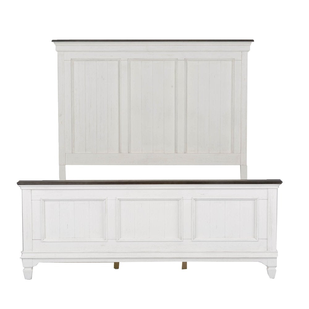 King Panel Bed, Dresser & Mirror, Chest, Night Stand