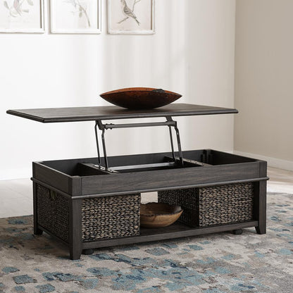 Mill Creek Lift Top Cocktail Table in Peppercorn