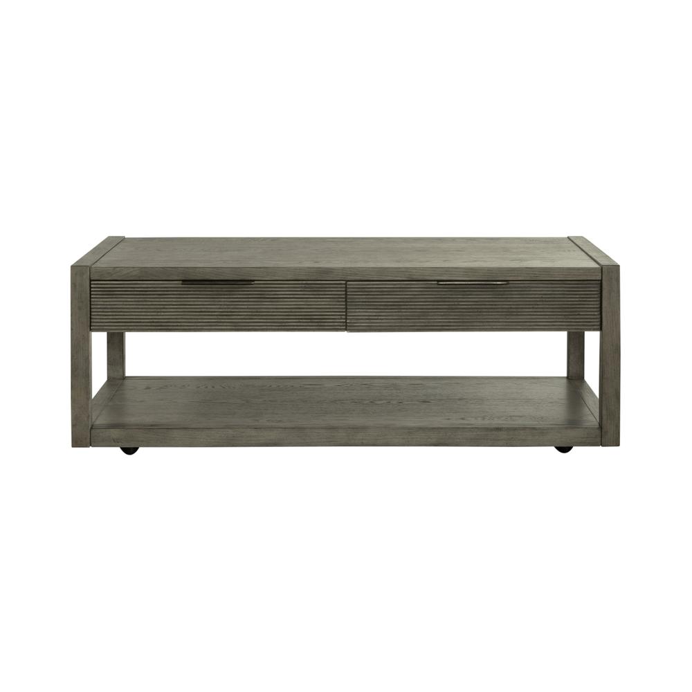Cocktail Table Contemporary, Grey in Dusty Taupe Finish