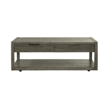 Cocktail Table Contemporary, Grey in Dusty Taupe Finish
