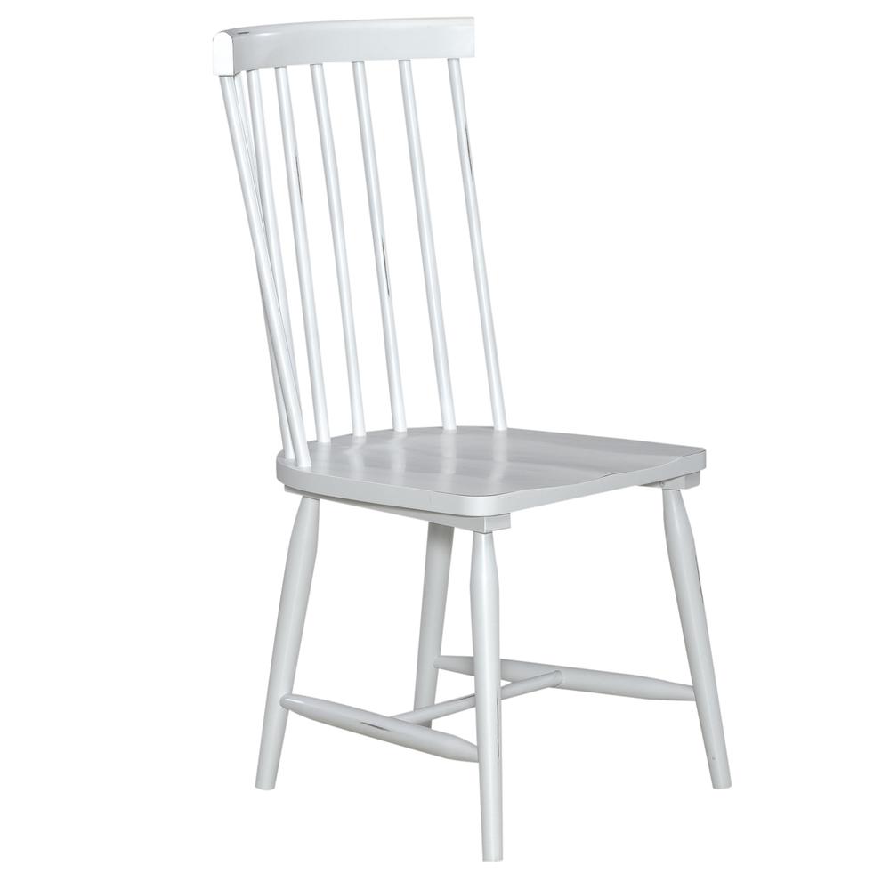 Spindle Back Side Chair - White (RTA)