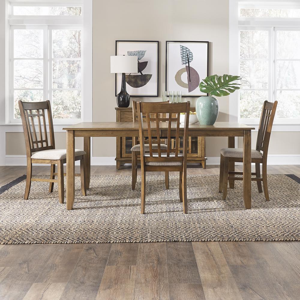 Santa Rosa 5 Piece Rectangular Table Set in Antique Honey