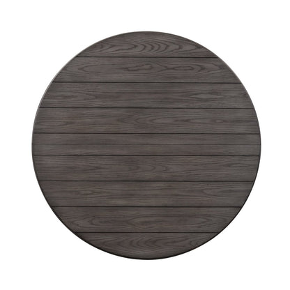 Pedestal Table in Poplar & Rubberwood Solids w Pine Veneer