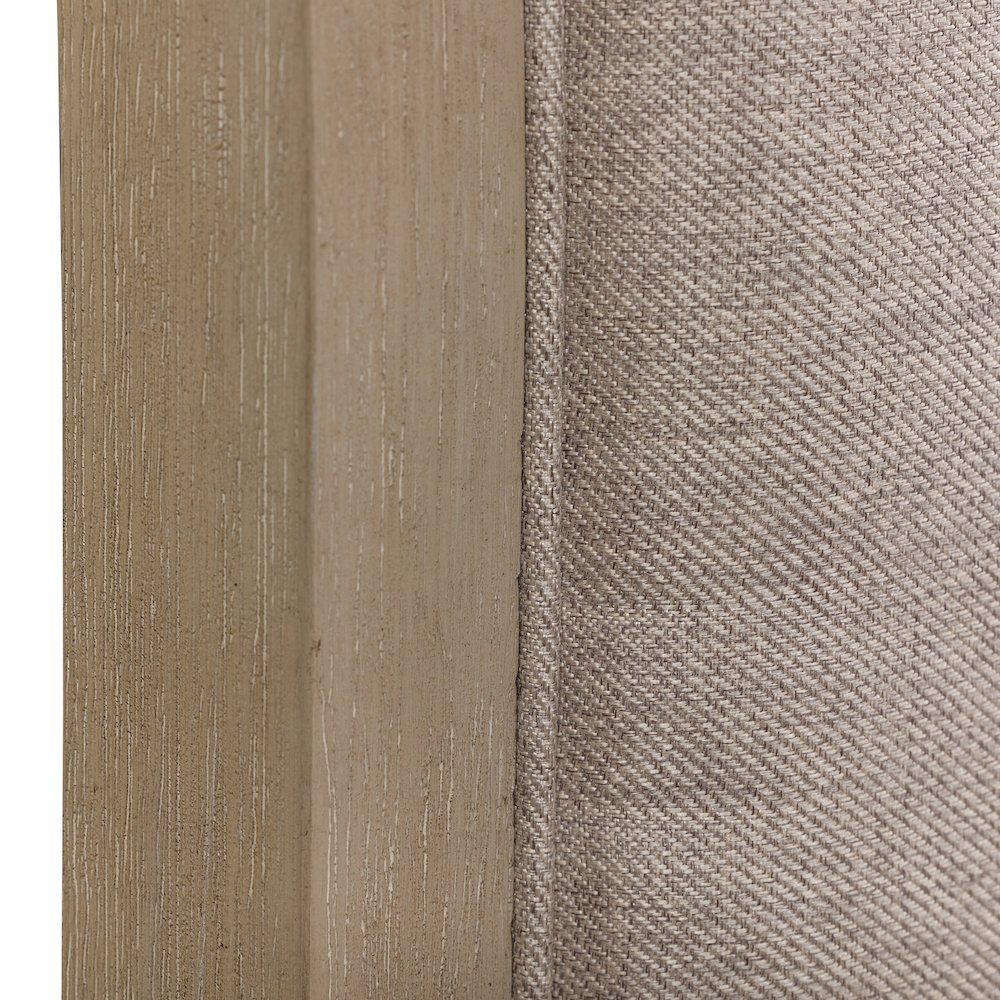 Belmar Queen Upholstered Bed in Rubberwood Solids w/ Split Heart Oak Veneers