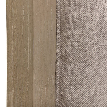 Belmar Queen Upholstered Bed in Rubberwood Solids w/ Split Heart Oak Veneers