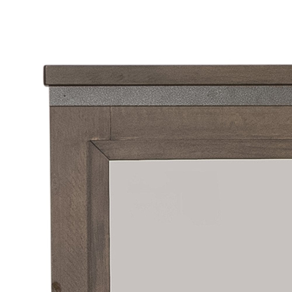 Queen Panel Bed, Dresser & Mirror, Chest in Rubberwood Solids and Mango Veneers