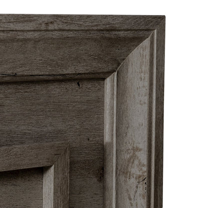 Twin Panel Bed in Rubberwood Solids & Paper Laminate