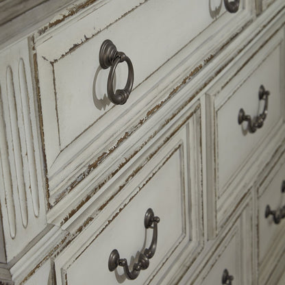King California Panel Bed, Dresser & Mirror