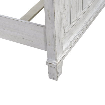 King Panel Bed in Pine Solids & Veneers