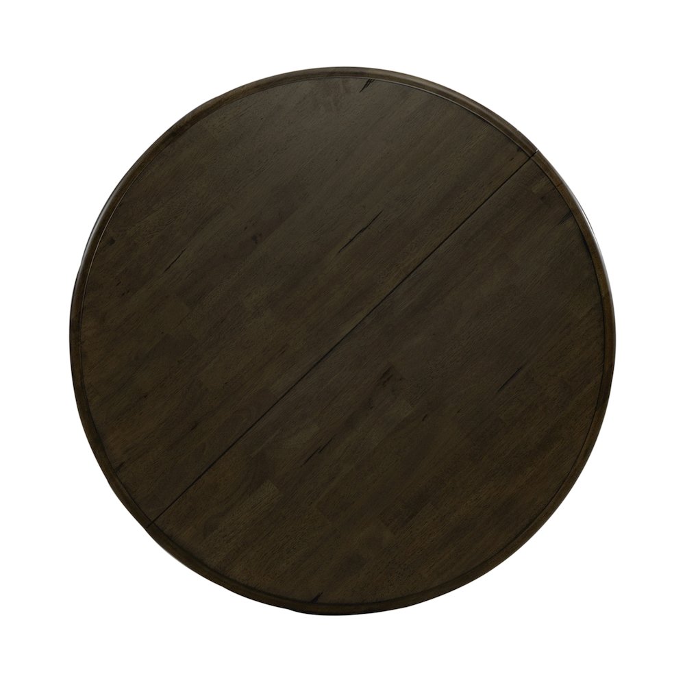 Pedestal Table Set- Black in Rubberwood Solids
