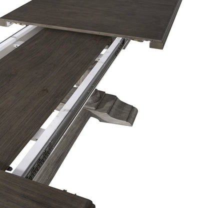 River Place Trestle Table Set in Pine Solids & Veneers