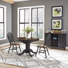 Carolina Crossing 3 Piece Pedestal Table Set in Rubberwood Solids