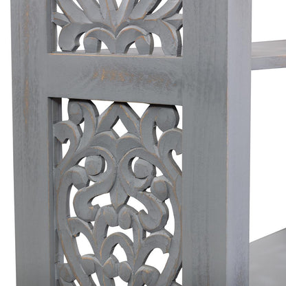 Trellis Lane Accent Bookcase- Grey