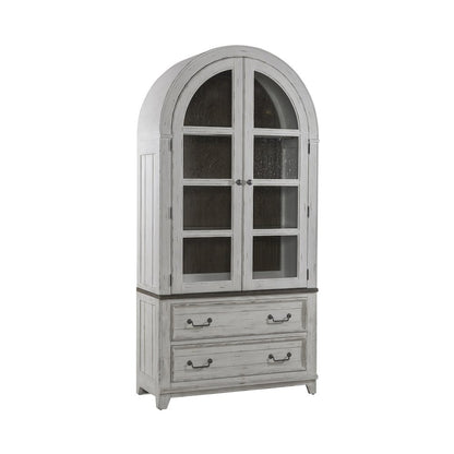 River Place Curio Cabinet in Pine Solids & Veneers