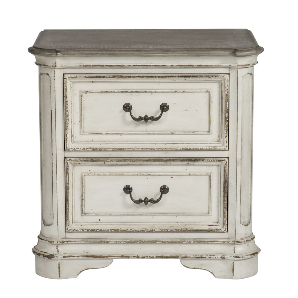 California King Panel Bed, Dresser & Mirror, Chest, Night Stand - White