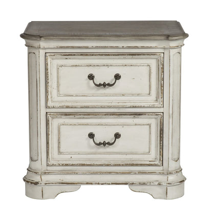 California King Panel Bed, Dresser & Mirror, Chest, Night Stand - White