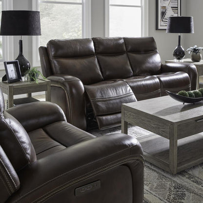 Power Three Seat Dual Reclining Sofa, Power Headrest and Zero Gravity