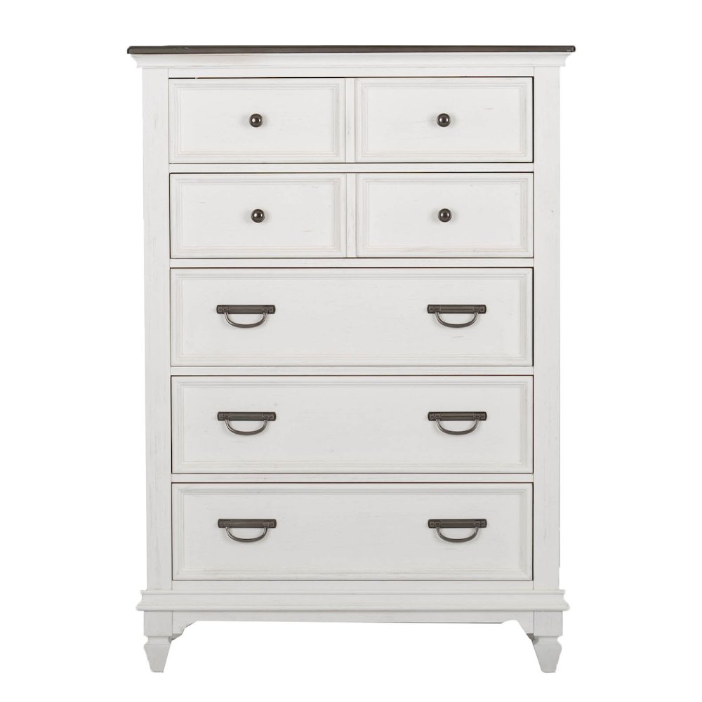 King Panel Bed, Dresser & Mirror, Chest, Night Stand