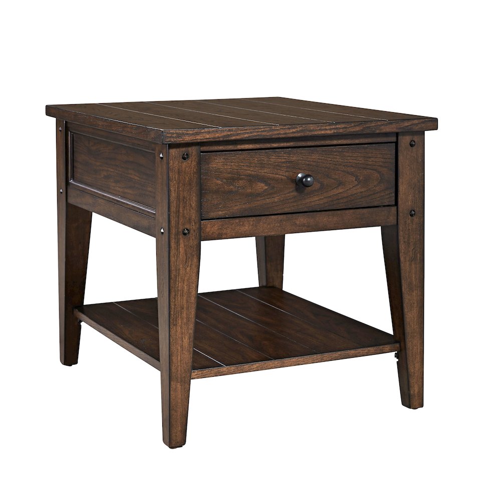 Lake House 3 Piece Set (1-Cocktail 2-End Tables) in Poplar Solids & Oak Veneers