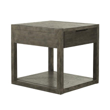 Liberty Furniture Bartlett Field End Table in Driftwood in Dusty Taupe Finish