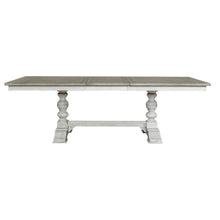Whitney Trestle Table Set in Rubberwood Solids w/ Oak Veneers