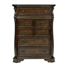 Arbor Place King California Sleigh Bed, Dresser & Mirror, Chest