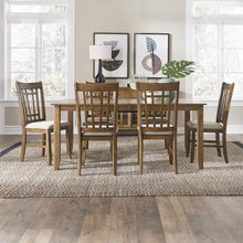 Santa Rosa 7 Piece Rectangular Table Set in Antique Honey