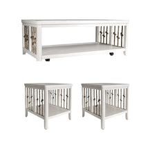 Dockside 3 Piece Set (1-Cocktail 2-End Tables) in Poplar Solids w/ Wood Products