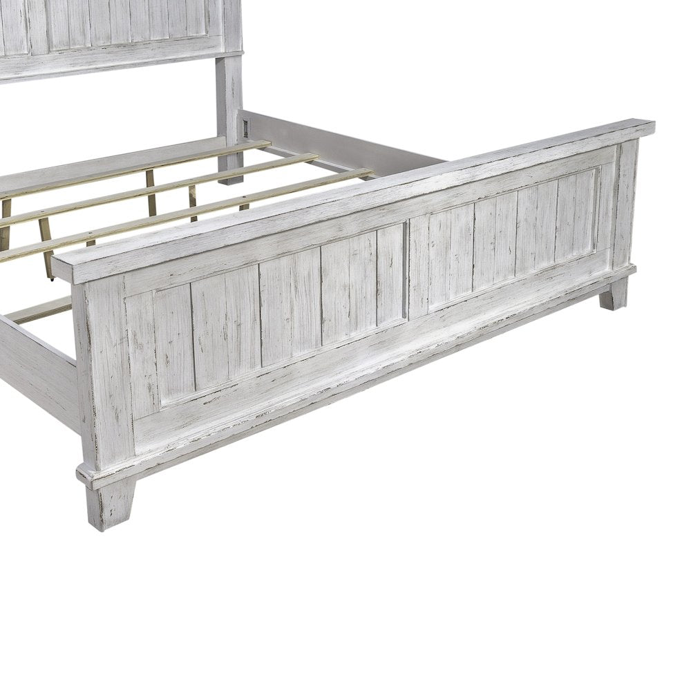 King Panel Bed in Pine Solids & Veneers