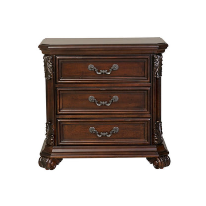 Messina Estates Queen Poster Bed, Dresser & Mirror, Chest, Night Stand