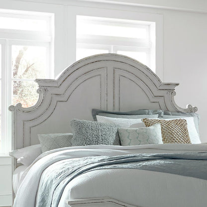 Magnolia Manor Queen Panel Headboard in Antique White