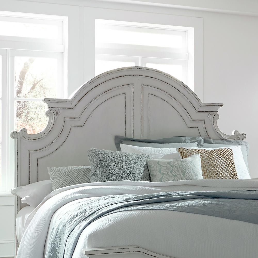 Magnolia Manor Queen Panel Headboard in Antique White