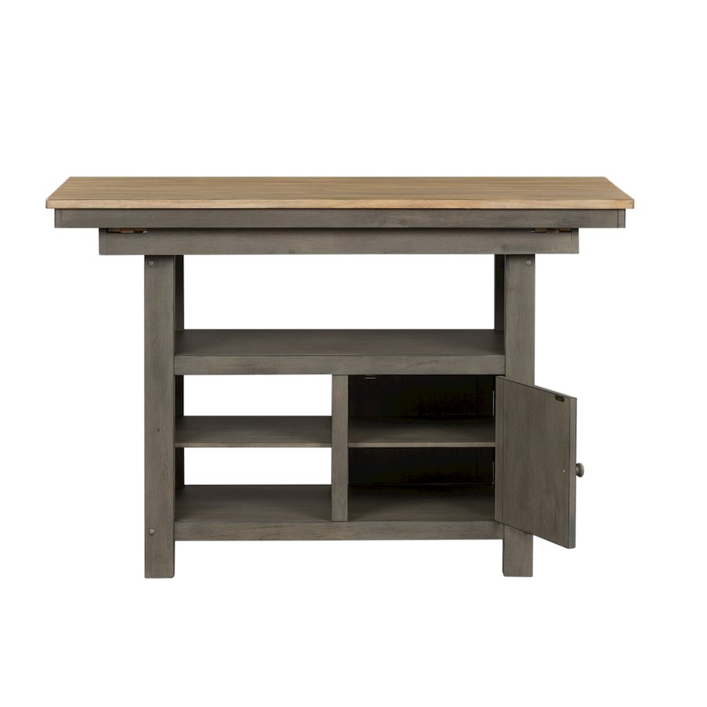 Lindsey Farm Kitchen Island in Rubberwood Solids & Veneers w/ MDF