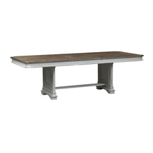 5 Piece Trestle Table Set in Rubberwood Solids w/ White Oak & Birch Veneers