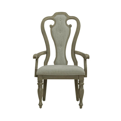 Magnolia Manor Splat Back Arm Chair (RTA) - Set of 2 in Weathered Bisque