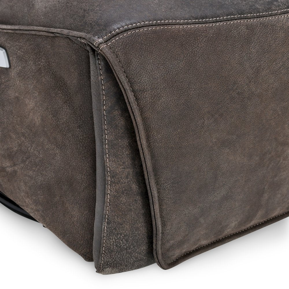 Paige Swivel Power Recliner Rustic Brown