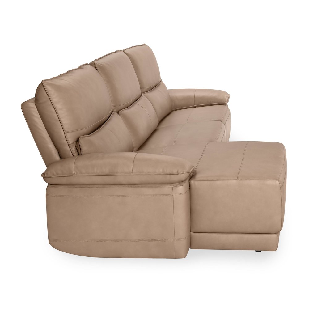 Branford Leather Power Recliner Sectional Sofa