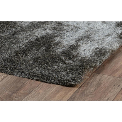 Collins Hand-woven Shag Area Rug  Dark Gray 8X10