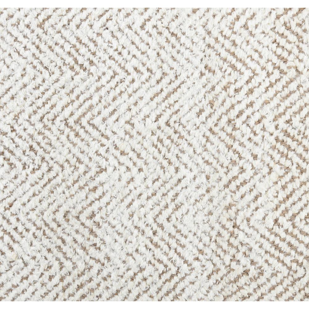 Chevron Hand-woven Jute Area Rug by Kosas Home Ivory/Natural