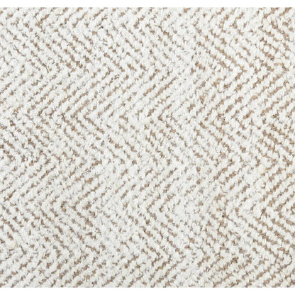 Chevron Hand-woven Jute Area Rug by Kosas Home Ivory/Natural
