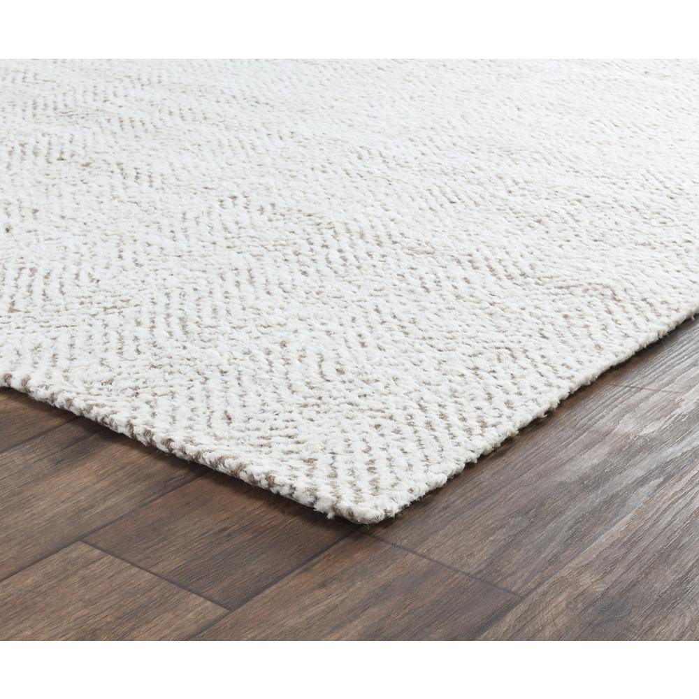 Chevron Hand-woven Jute Area Rug by Kosas Home Ivory/Natural