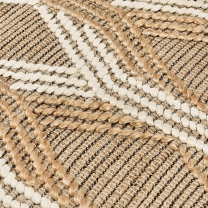 Manitou 2.6'x8' Natural  Jute Blend Ivory Hand Woven Accent Rug