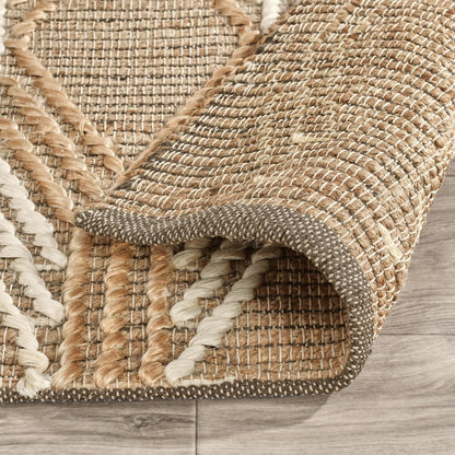 Manitou 2.6'x8' Natural  Jute Blend Ivory Hand Woven Accent Rug