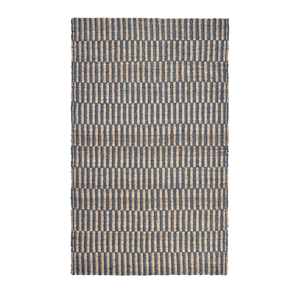 Monterey 8'x10' Jute Handwoven Sustainable Blue Accent Area Rug