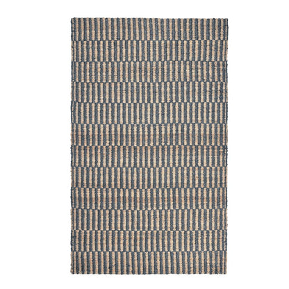 Monterey 8'x10' Jute Handwoven Sustainable Blue Accent Area Rug