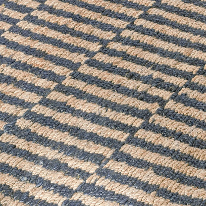 Monterey 8'x10' Jute Handwoven Sustainable Blue Accent Area Rug