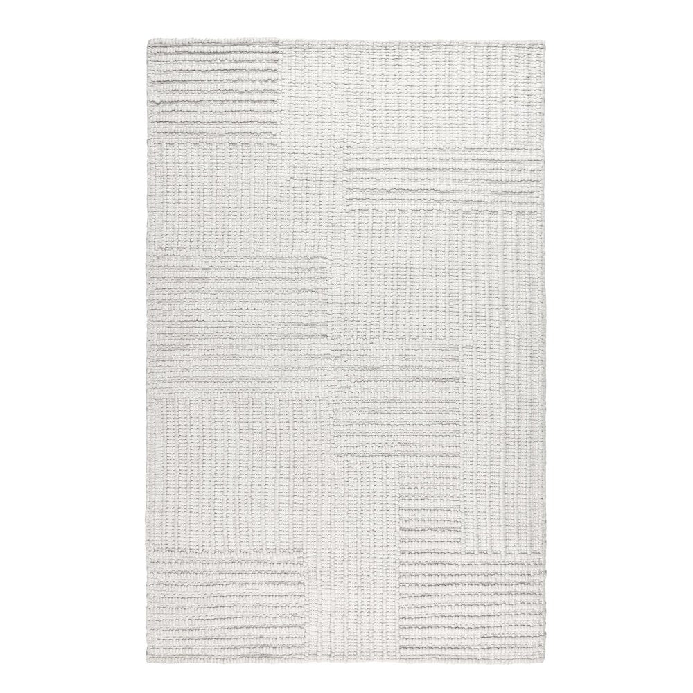 Clayton 8'x10' Recycled Fabric Handwoven Sustainable Ivory Accent Area Rug