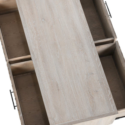 Anton 4-Drawer Reclaimed Wood Coffee Table