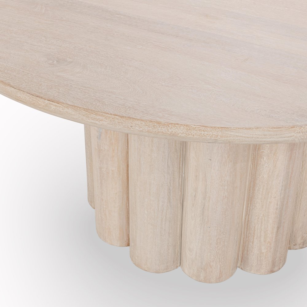 Beau 60" Mango Wood Round Dining Table