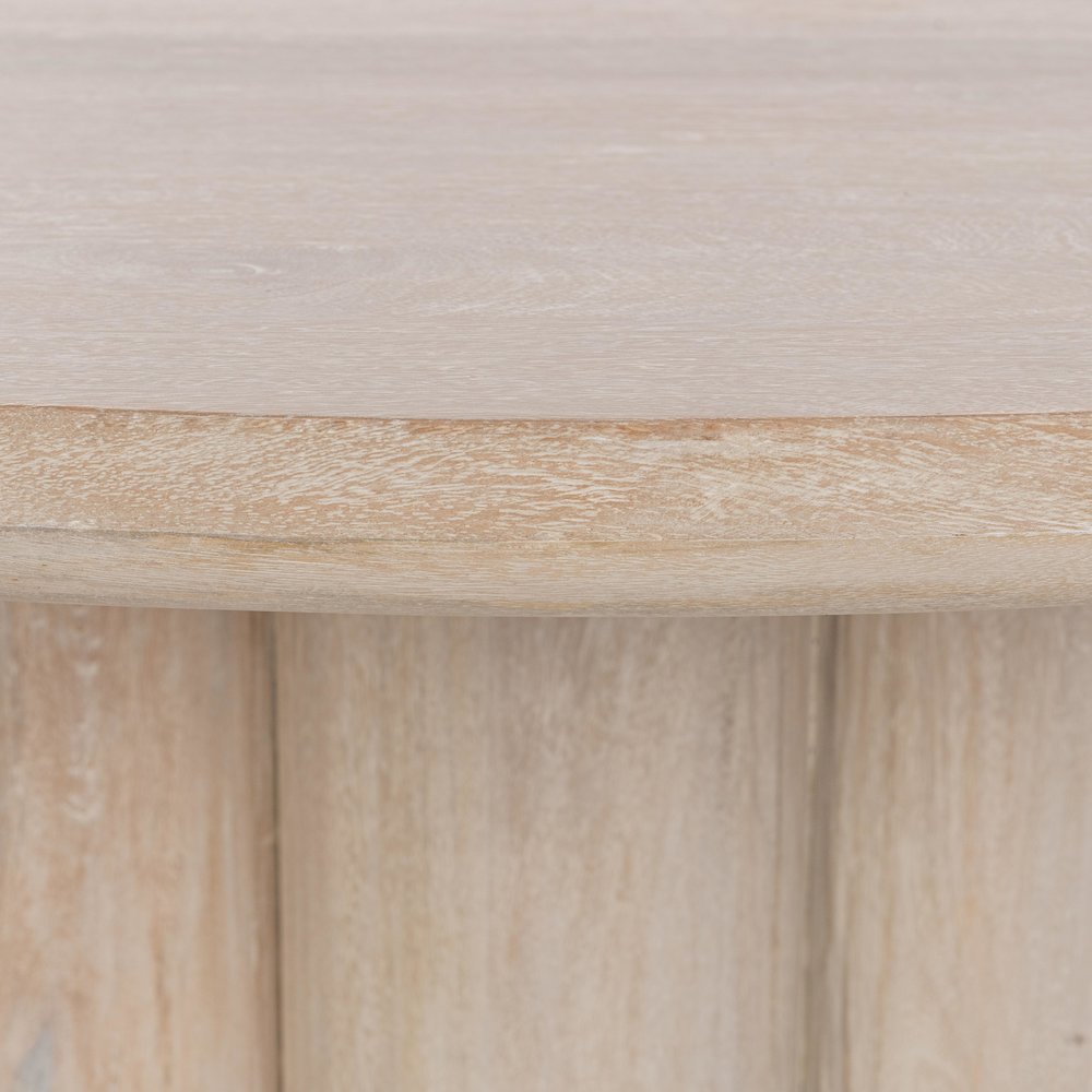 Beau 60" Mango Wood Round Dining Table
